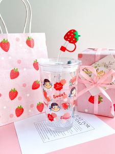 Birthday Gift High-End Glass Cup Cute Girl Friend Teenage Heart Special Meaningful Present for Girlfriend Classmate Creative Gift