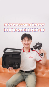 Súng massage cầm tay Booster M2-D 120W – 30 tốc độ 5 chế độ 6 đầu massage giảm đau nhức cơ bắp phục hồi hiệu quả sau tập