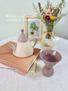 ชุดกรดกาแฟเซรามิก 2 ชิ้น พร้อมถ้วย ของขวัญสำหรับผู้ที่รักการดื่มกาแฟ ชุดชาเที่ยงคืน ชุดเครื่องดื่มที่อบสดใหม่