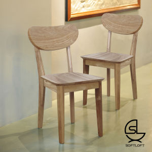 SoftLoft 2 Pcs Thonet Chair Solid Wood Dining Stool For Working Office Cafe Restaurant Study Computer Bench Kerusi Kayu Santai Untuk Makan Belajar