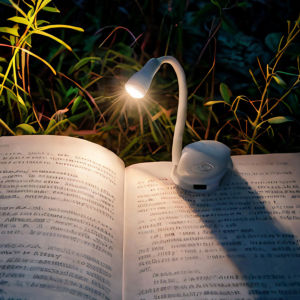 New Design LED Book Light Eye Protection 3 Color Adjustable Clip 360° Flip Study Lamp Rechargeable For Travel Bedroom Reading