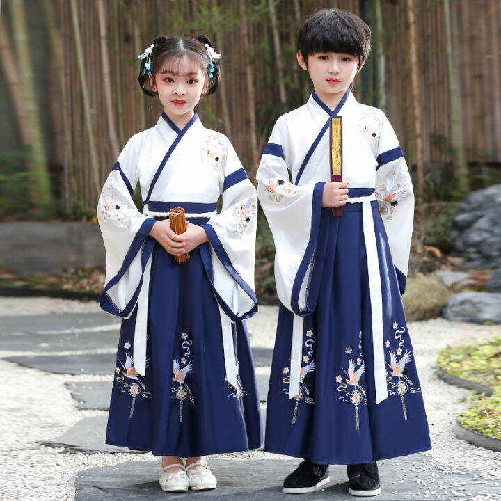 Children's Han Chinese Costume Boy's Traditional Chinese Costume Girl's ...