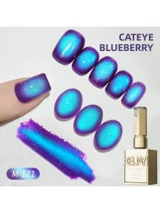 Blueberry Cat Eye Gel Sơn Móng Tay 1/2 CÁI UV LED Chữa Lâu Dài Nhanh Khô Nail Art Gel 15ml XEIJAYI