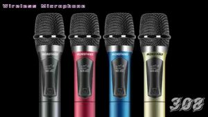 108V2-S Wireless Microphone videoke set karaoke UHF charging microphone 1280mA rechargeable lithium battery