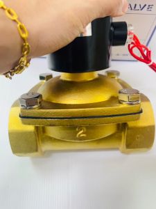 UNi-Dโซลินอยด์วาล์ว วาล์วไฟฟ้า วาล์วน้ำ วาล์วลม ขนาด 2 นิ้ว รุ่นUW-50 ไฟAC220V  DC24V AC24V  แบบปกติปิด เมื่อจ่ายไฟเปิด (NC)