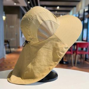 หมวกกันแดดทรงกลมปีกกว้างสำหรับฤดูร้อน หมวกกันแดดปีกกว้างสำหรับผู้ชายและผู้หญิง หมวกปีกกว้างสำหรับเดินป่า ตกปลา ปั่นจักรยาน ป้องกันแสงแดด