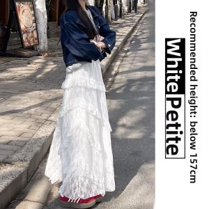 YAYANGREN | White Lace Spring-Summer A-Line Skirt
