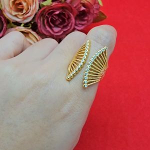 ทองพิเศษ แหวนทองลายพัดฝังเพชร ฟรี ชุบทอง รูปถ่ายจากสินค้า