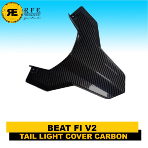 Tail Light cover garnish carbon for honda beat FI V2 Version 2