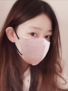 Funlala 3D Face Mask 100pcs 3 Layer Anti Bacterial Reusable Washable Fabric 3D Face Mask With Nose Clip & Adjustable Ear Loop