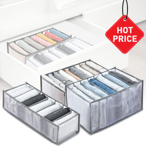 Underwear Drawer Organizer Storage Box Foldable Closet Organizers Drawer Divider Storage Boxes for Underpants Socks Bra