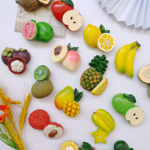 3D Fruit Decorative Fridge Magnets Watermelon Strawberry Banana Durian Message Board