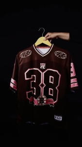 KHF | Jersey Vintage Number 38 CW Wanita Laki-Laki Cewek Futsal Bahan Dryfit Brazil Milano Full Printing Oversize Casual Rugby Retro Streetwear Hockey Retro NFL Bola Olahraga Boxyfit Pakaian