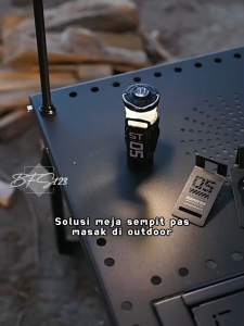 SHINETRIP Bracket Hanging Kaleng Canister Hicook Clamp Dudukan Kaleng Meja Anti Slip Camping Outdoor