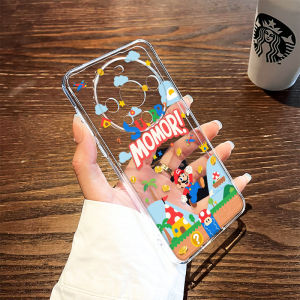 Creative Gold Coin Mario Cartoon Silicone Phone Case for Huawei Mate 80/70 Female New Model 40pro+ Transparent 50 Full Cover Lens