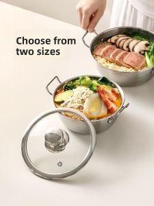 FaSoLa | Cooking Noodle Food Grade Stainless Steel Large Capacity Eared Bowl