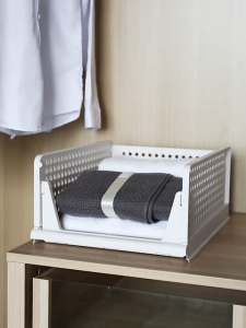 Easyhome.sg Foldable Clothes Organiser | Stackable Storage Rack Drawer Clothes Closet Wardrobe Organiser Shelves