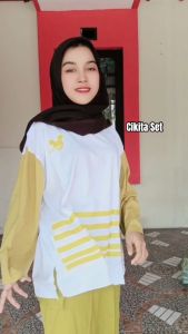 Setelan Cargo Wanita Viral Sherin BO Kaos Katun Combed 24s M L XL XXL 3XL Oneset Celana Atasan Jumbo