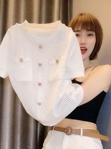 Silk Imitation Short Sleeve Summer Autumn Shirt