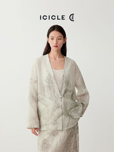 ICICLE | Summer New Lightweight Ramie Printed Jacket