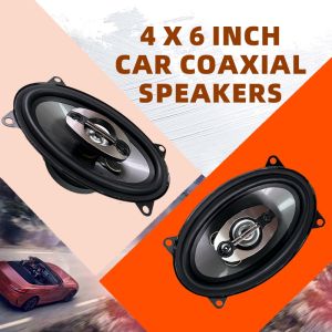 4*6Inch Car Speaker 450W Universal HiFi Coaxial Car Stereo Speaker Full Range Frequency Automotive Audio Music Stereo Subwoofer