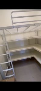 Helper loft bed customize with shelves singapore/helper bed