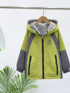 เสื้อแจ็คเก็ตเด็กชาย ฤดูใบไม้ร่วง/ฤดูหนาว 2025 ใหม่ เสื้อแจ็คเก็ตเด็กชายลำลอง 2 ด้าน ดีไซน์เก๋ไก๋ แฟชั่น เสื้อผ้าเด็กชาย