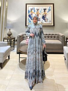 (20) SYAFERA KADIJAH Baju Dress Gamis Set Hijab Muslimah Khadijah Series by Syafeera. Nazra Sha