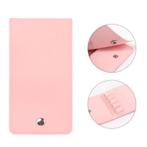 ชุดอุปกรณ์คีมต่อขนตาพร้อมซองหนัง กระเป๋าเก็บคีมต่อขนตาแบบพกพาสำหรับมืออาชีพ กระเป๋าเก็บอุปกรณ์แต่งหน้าที่ปลอดภัย