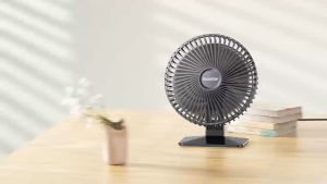 Gaiatop USB Desk Fan Small But Powerful Portable Quiet 3 Speeds Wind Desktop Personal Fan Adjustment Mini Fan Table Fan