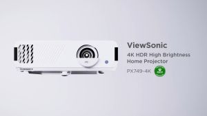 4K Ultimate Gaming Experience Projector - ViewSonic PX749-4K with 4000 ANSI Lumens, 4.2ms Response Time, 240Hz Refresh Rate, 1.3x Zoom & Side Projection (3 Year Warranty)