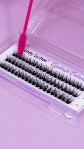 Wendy Lashes 10D/10C Cluster lashes 3 Rows Natural Style