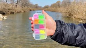 Weihe FISHING | Bộ Mồi Câu Mềm WEIHE 30 Chiếc 1.2g 5cm 3 Màu Mồi Giun Mềm PVC Với Đuôi Chẻ Đôi Màu Sắc Dùng Cho Biển Thuyền Hồ Đập Ao.