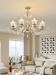 OUCHAO | French Bohemian Style Crystal Chandelier Eye-Protective