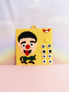 Childrens Felt Expression Teaching Aids Facial Features Boys Girls Emotion Expression Toys Early Education Enlightenment Puzzle Game