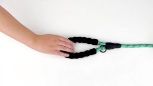 Reflective Dog Leash With Comfortable Padded Handle - Double Heavy Duty Traction Rope For Strong Dogs - Enhance Safety And Contr