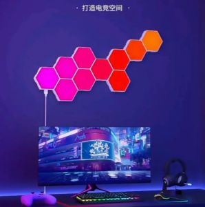 RGB Bluetooth LED Hexagon Light Indoor Wall Light APP Remote Control Night Light Computer Game Room