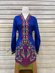 atasan kebaya encim bordir pancawarna||kebaya wanita modern||kebaya acara formal||realpict