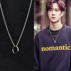 KALUNG TITANIUM MODEL RANTAI LIONTIN CINCIN ANTI PUDAR
