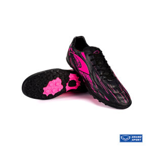 Giày đá bóng cỏ nhân tạo Grand Sport Primero Mundo-R Đen Chính Hãng da bền mềm êm đế chống trượt bám sân form ôm chân