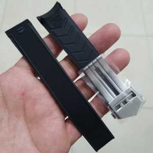 Tali strap karet rubber 22mm jam tangan TAG Buckle Clasp Stainless