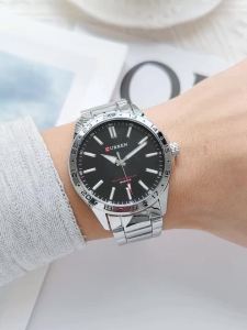 CURREN Men Fashion Ultra Thin Watches Simple Men Business Stainless Steel Quartz Watch Casual Watch For Man Relogio Masculino