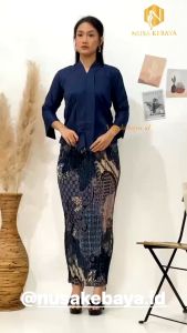 Nusa Kebaya Kebaya Kartini Polos Kebaya Floy Baloteli Rok Plisket Batik Kebaya Floy Modern