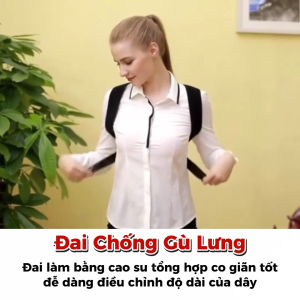 Đai Chống Gù Lưng Công Thái Học Cải Thiện Vóc Dáng