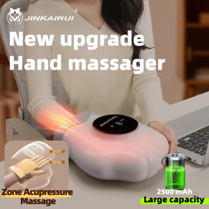 Jinkairui Air Pressure Hand Massager hot compress relieves Hand fatigue Air Wave Push Massage finger joint Home Massager