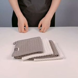 Coffee Machine Cleaning Barista Bar Towel Waffle Small Towel Quick Dry Cloth for Kitchen