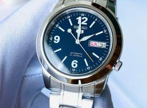 ĐỒNG HỒ NAM CHÍNH HÃNG Seiko 5 SNKE61K1 Automatic Blue Dial Silver Stainless