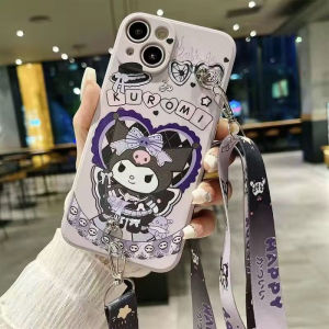 Dark Crown Kuroko OPPO RENO12 Couple Phone Case New Model RENO11 Cute Anti-Fall Crossbody Full Cover Cartoon Soft Silicone