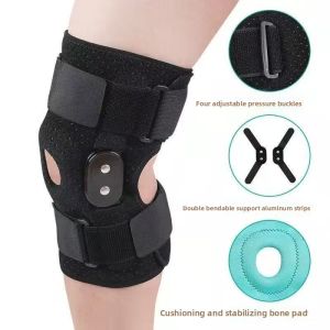Hinge Knee Support Brace Meniscus Injury Fixator Patella Joint Aid for Knee Protection and Support