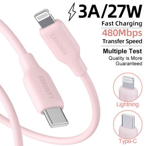 1M2M 3M 27W USB C to Lightning Fast Charging Silicone Wire Cable for iPhone 14 13 12 11 XR X 8 7